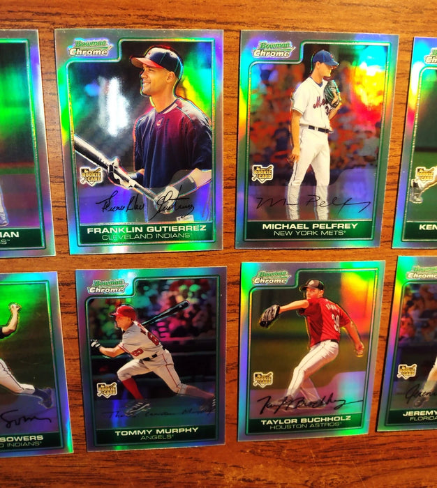 2006 BOWMAN CHROME DRAFT "REFRACTOR NEAR SET"40/55 MORALES CABRERA MURPHY GUZMAN