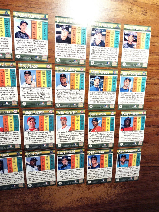 2000 PACIFIC PARAMONT "NEAR SET" 78 CARDS HENDERSON RIPKEN J THOME LARKIN ANKIEL