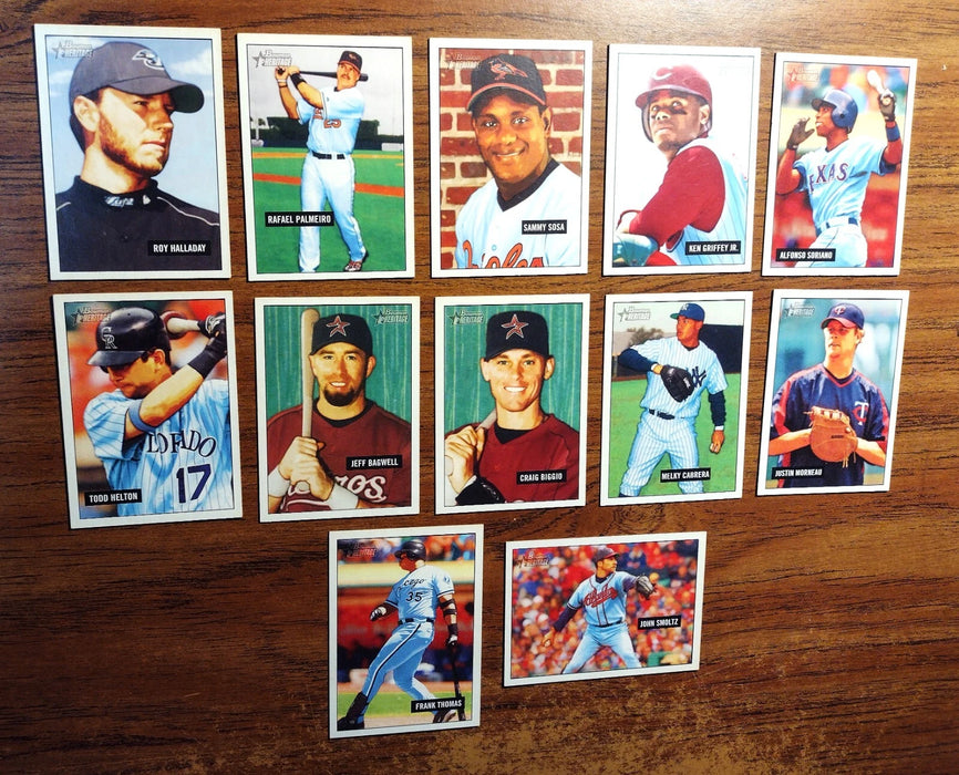 2005 BOWMAN HERITAGE "HOFERS" LOT OF 12 GRIFFEY HALLADAY THOMAS HELTON BAGWELL